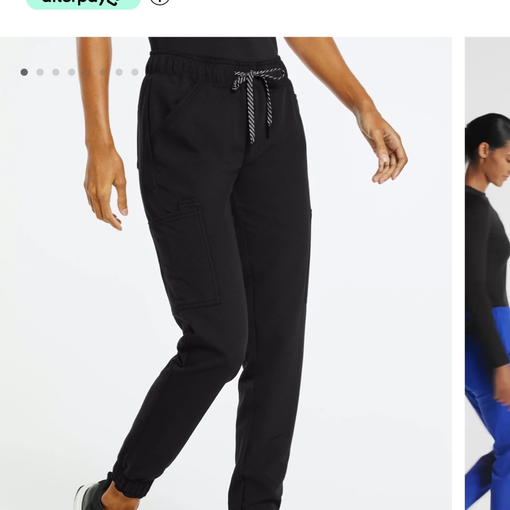 Jaanuu jogger scrub pants black medium
